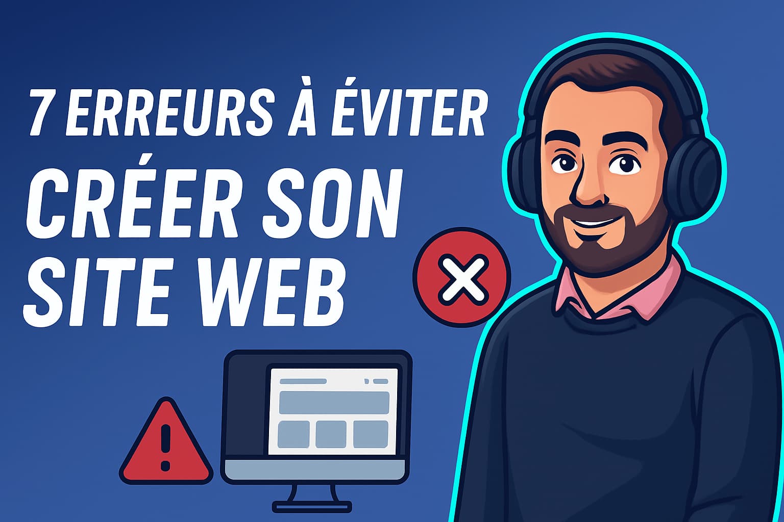 Illustration 7 erreurs à éviter lors de la création d'un site web